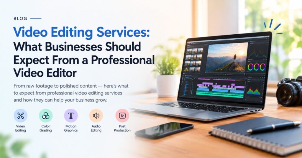 Video Editing Services for businesses by a professional video editor